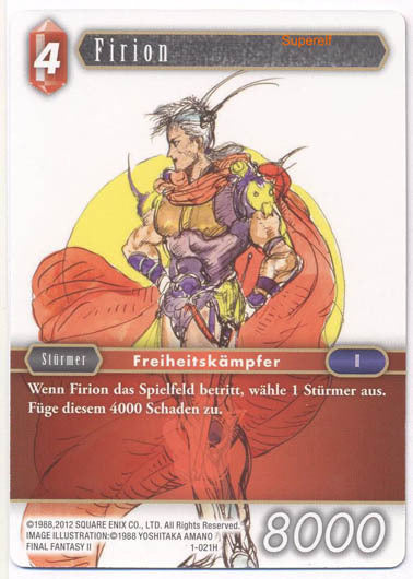 Final Fantasy Opus 1-021 H Firion Feuer