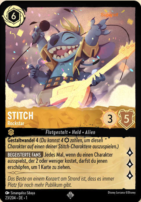 Lorcana Kapitel 1-023 SR Stitch Bernstein