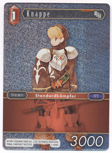 Final Fantasy Opus 1-026 C Knappe Feuer