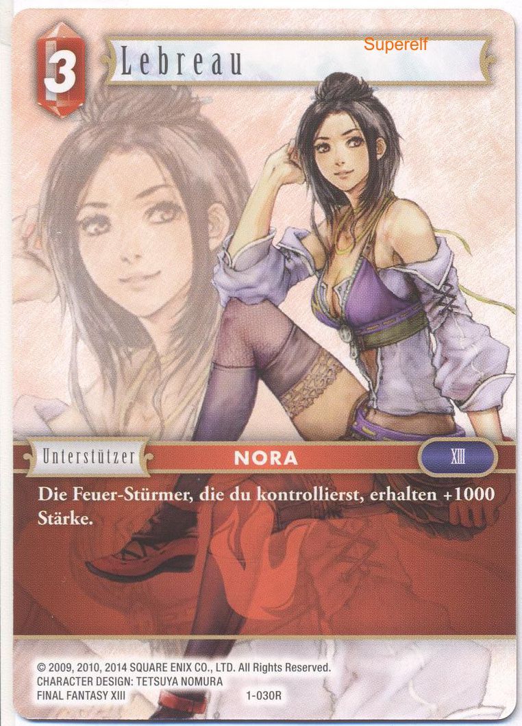 Final Fantasy Opus 1-030 R Lebreau Feuer