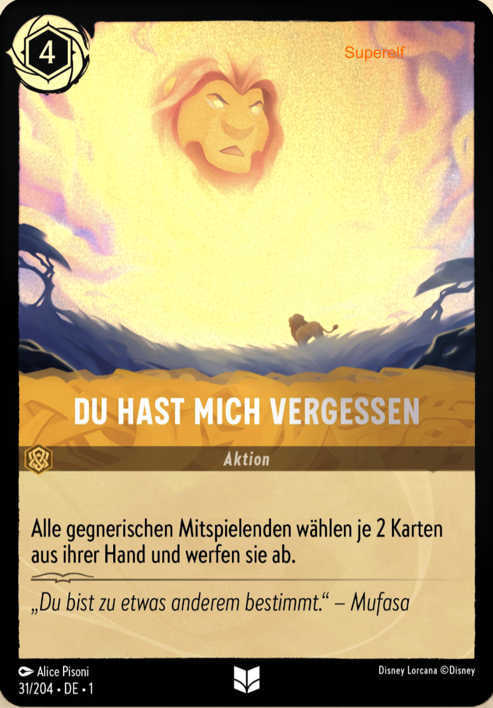 Lorcana Kapitel 1-031 UC Du hast mich vergessen Bernstein