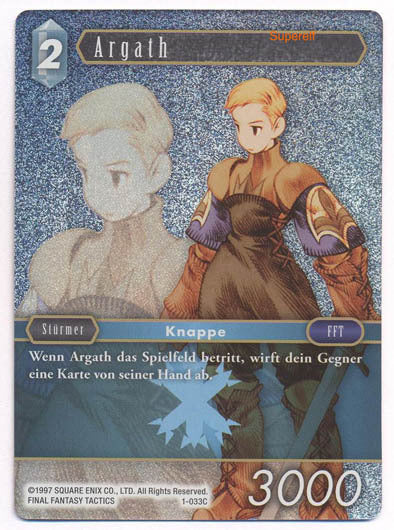 Final Fantasy Opus 1-033 C Argath Eis