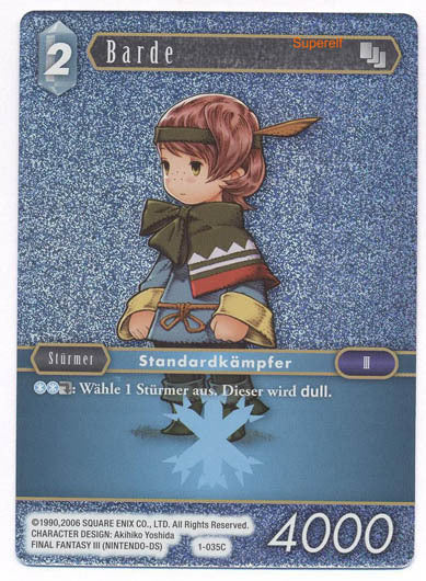 Final Fantasy Opus 1-035 C Barde Eis