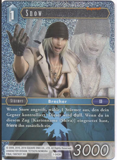 Final Fantasy Opus 1-043 H Snow Eis