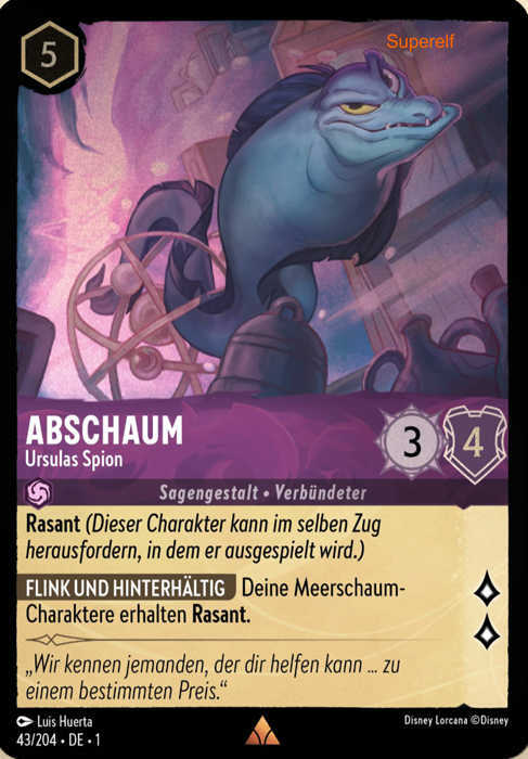 Lorcana Kapitel 1-043 R Abschaum Amethyst