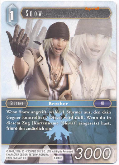 Final Fantasy Opus 1-043 H Snow Eis