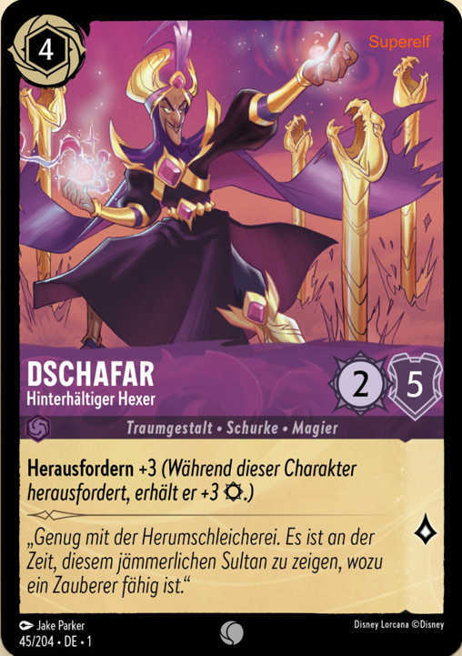 Lorcana Kapitel 1-045 C Dschafar Amethyst