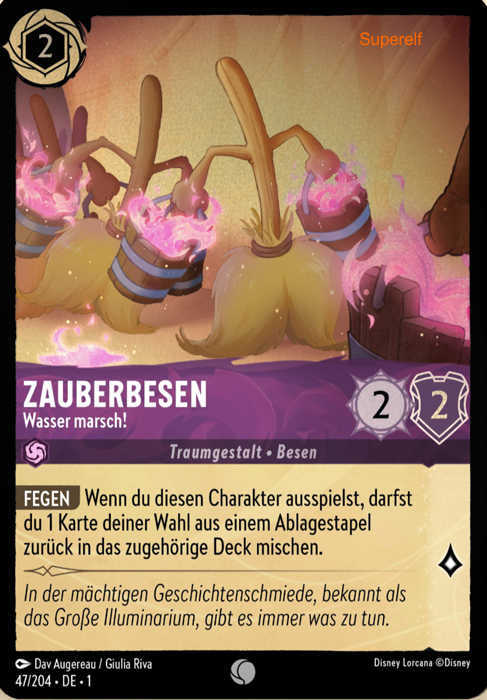 Lorcana Kapitel 1-047 C Zauberbesen Amethyst