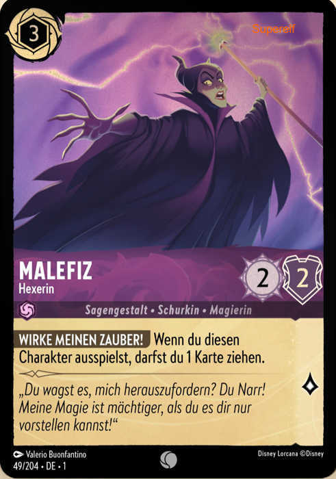 Lorcana Kapitel 1-049 C Malefiz Amethyst