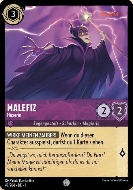 Lorcana Kapitel 1-049 C Malefiz Amethyst