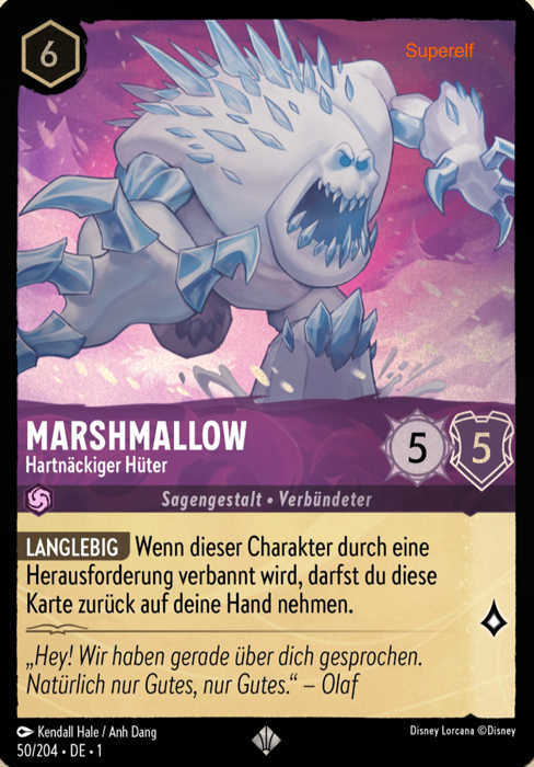 Lorcana Kapitel 1-050 SR Marshmallow Amethyst
