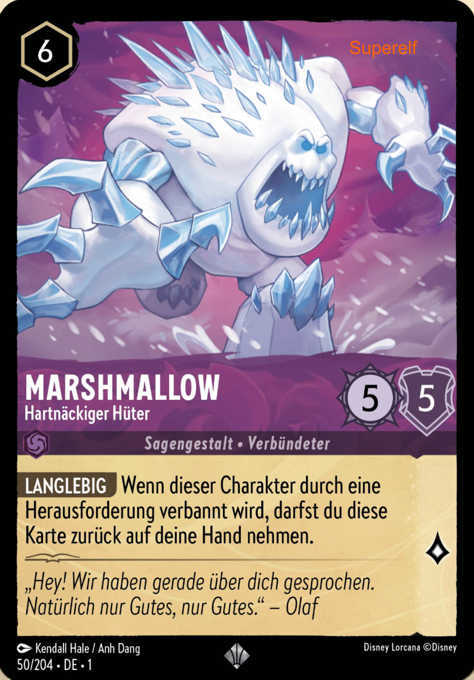 Lorcana Kapitel 1-050 SR Marshmallow Amethyst