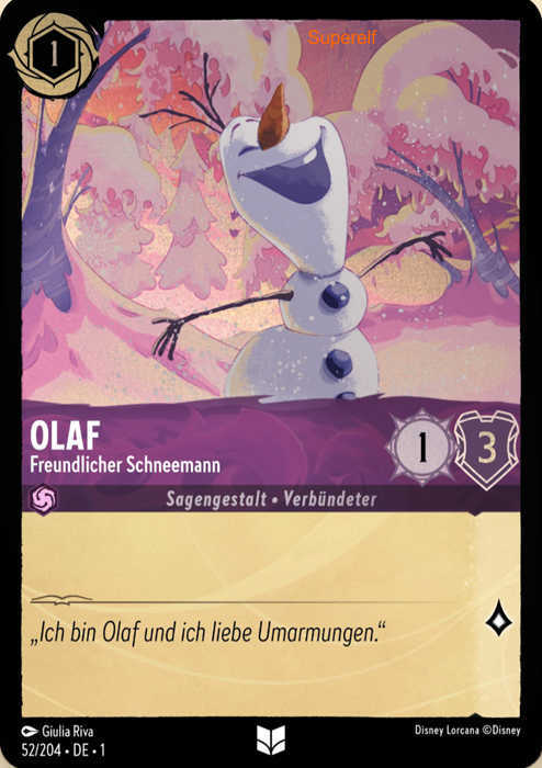 Lorcana Kapitel 1-052 UC Olaf Amethyst