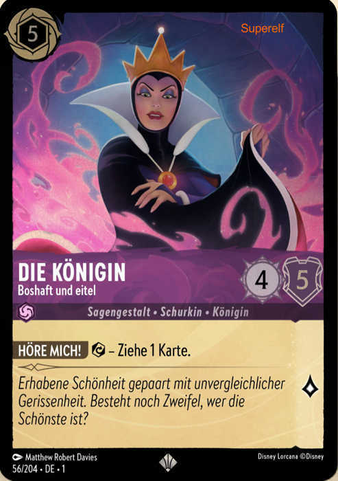 Lorcana Kapitel 1-056 SR Die Königin Amethyst