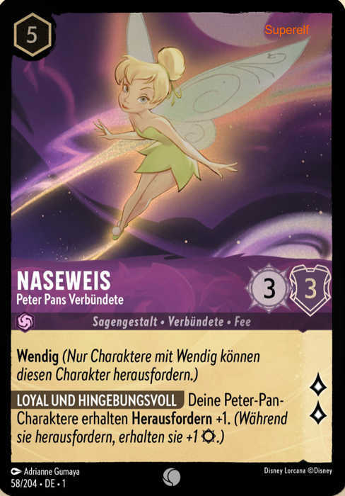 Lorcana Kapitel 1-058 C Naseweis Amethyst