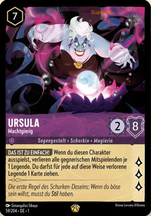 Lorcana Kapitel 1-059 L Ursula Amethyst