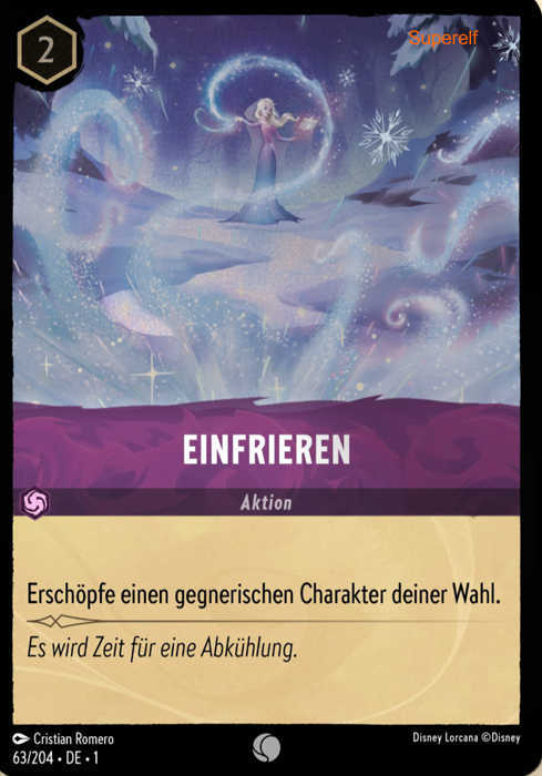Lorcana Kapitel 1-063 C Einfrieren Amethyst