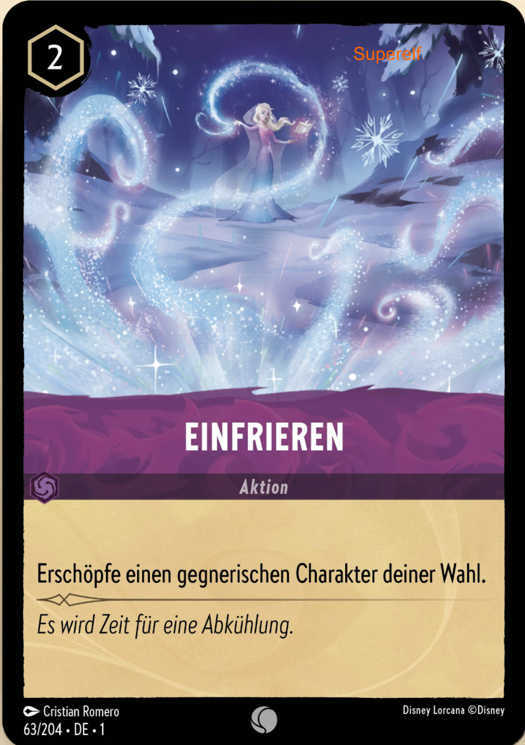 Lorcana Kapitel 1-063 C Einfrieren Amethyst