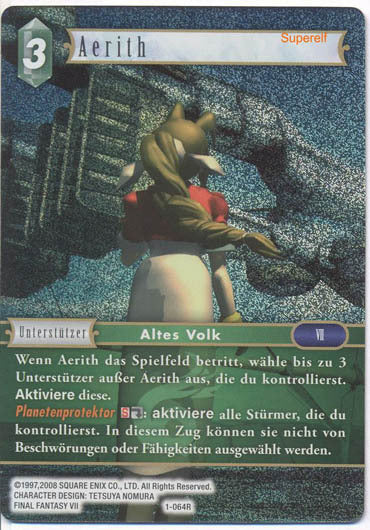 Final Fantasy Opus 1-064 R Aerith Wind