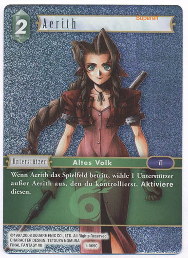 Final Fantasy Opus 1-065 C Aerith Wind