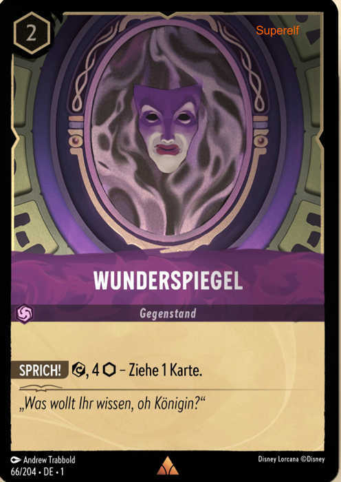 Lorcana Kapitel 1-066 R Wunderspiegel Amethyst