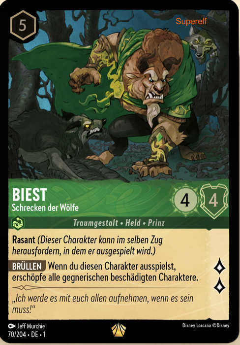 Lorcana Kapitel 1-070 L Biest Smaragd
