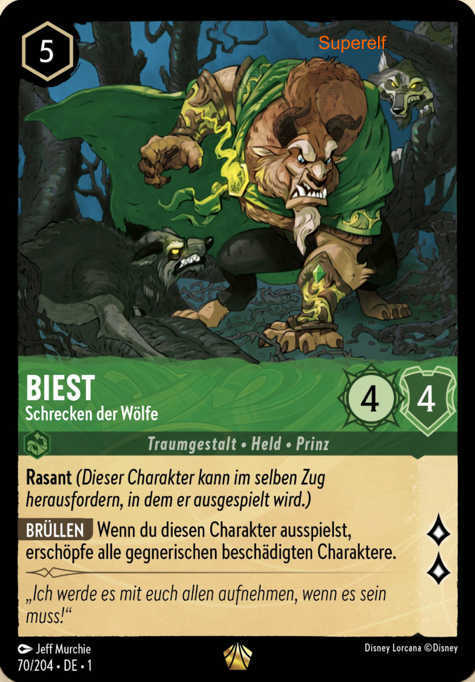 Lorcana Kapitel 1-070 L Biest Smaragd