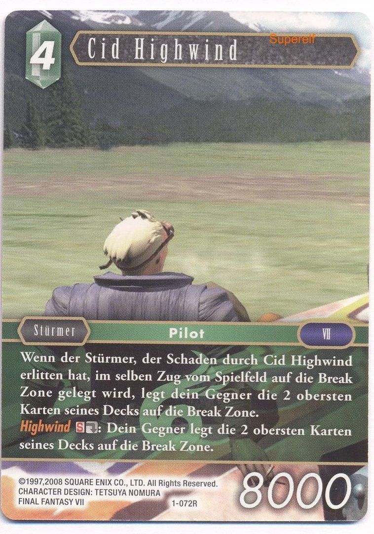 Final Fantasy Opus 1-072 R Cid Highwind Wind