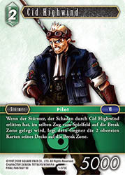 Final Fantasy Opus 1-073 C Cid Highwind Wind