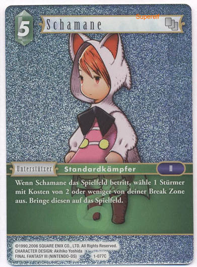 Final Fantasy Opus 1-077 C Schamane Wind