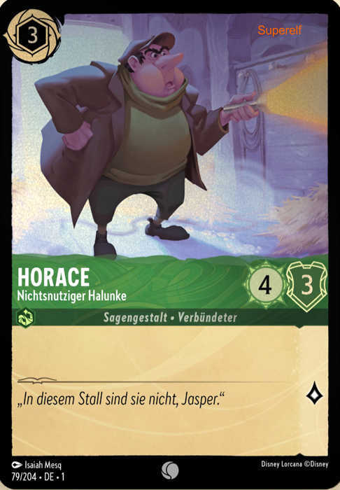 Lorcana Kapitel 1-079 C Horace Smaragd