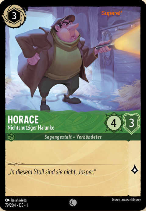 Lorcana Kapitel 1-079 C Horace Smaragd