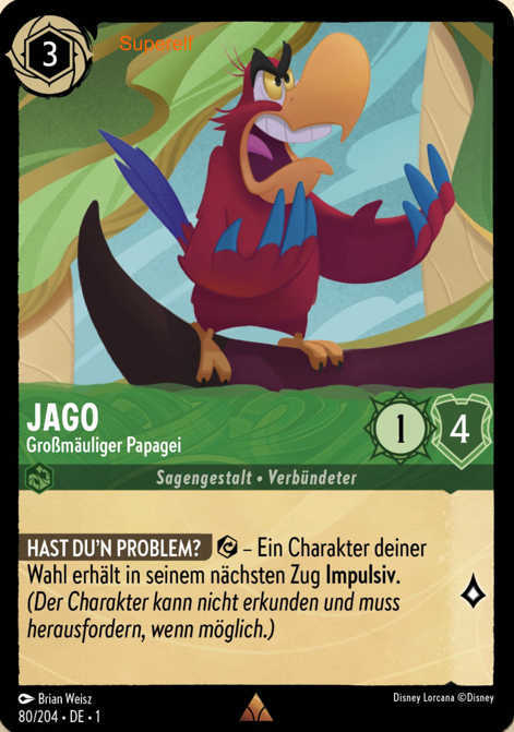 Lorcana Kapitel 1-080 R Jago Smaragd