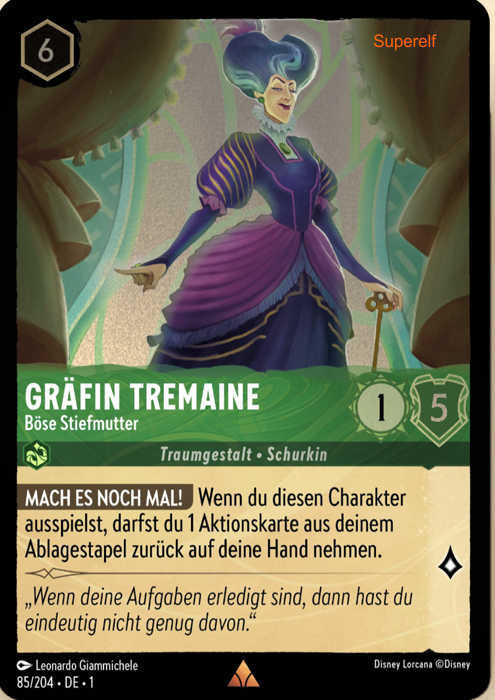 Lorcana Kapitel 1-085 R Gräfin Tremaine Smaragd
