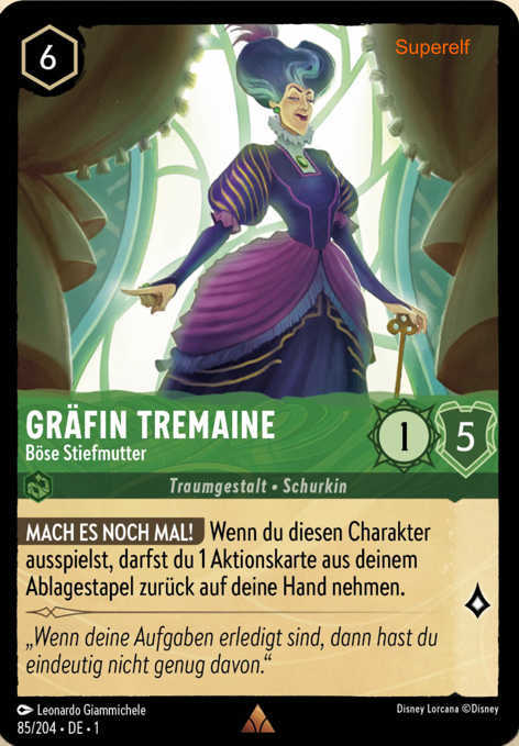 Lorcana Kapitel 1-085 R Gräfin Tremaine Smaragd