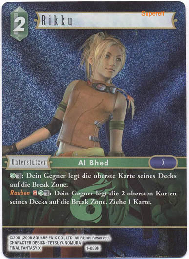 Final Fantasy Opus 1-089 H Rikku Wind