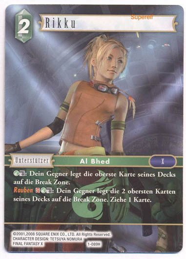Final Fantasy Opus 1-089 H Rikku Wind