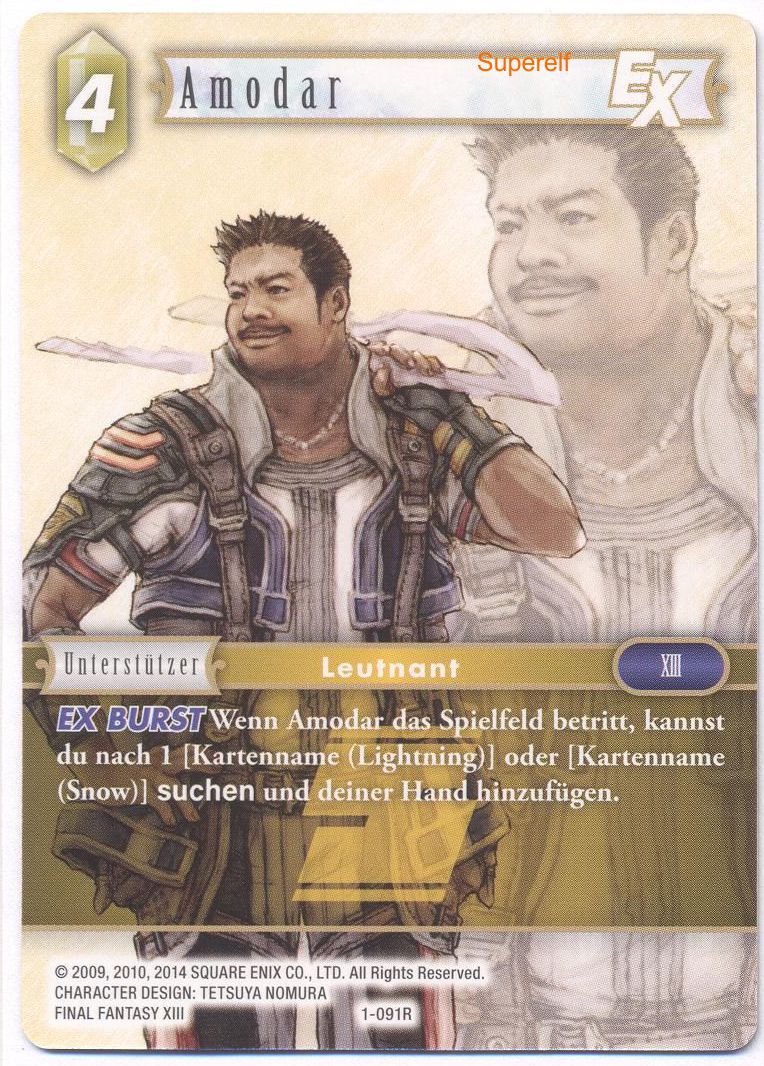Final Fantasy Opus 1-091 R Amodar Erde