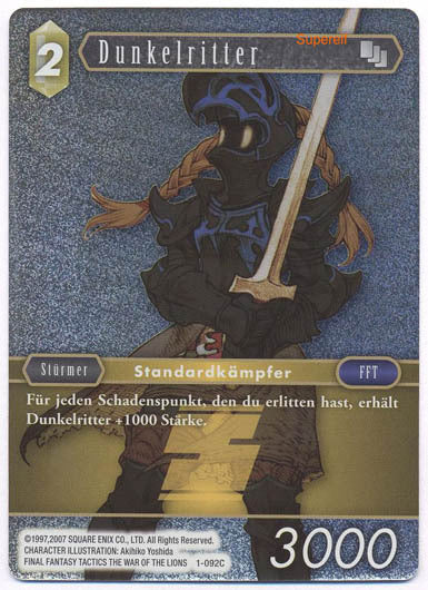 Final Fantasy Opus 1-092 C Dunkelritter Erde