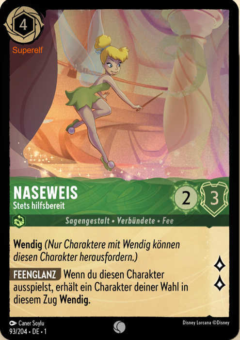 Lorcana Kapitel 1-093 C Naseweis Smaragd