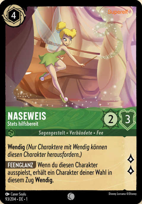 Lorcana Kapitel 1-093 C Naseweis Smaragd