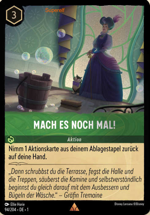 Lorcana Kapitel 1-094 R Mach es noch mal! Smaragd