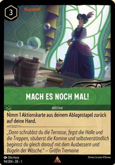 Lorcana Kapitel 1-094 R Mach es noch mal! Smaragd