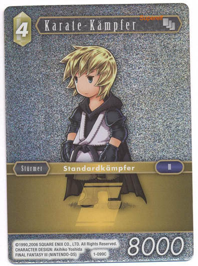 Final Fantasy Opus 1-099 C Karate Kämpfer Erde