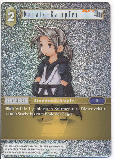 Final Fantasy Opus 1-100 C Karate Kämpfer Erde
