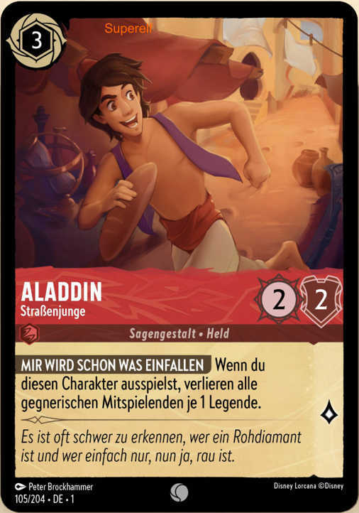 Lorcana Kapitel 1-105 C Aladdin Rubin