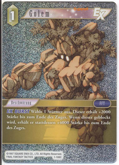 Final Fantasy Opus 1-106 C Golem Erde
