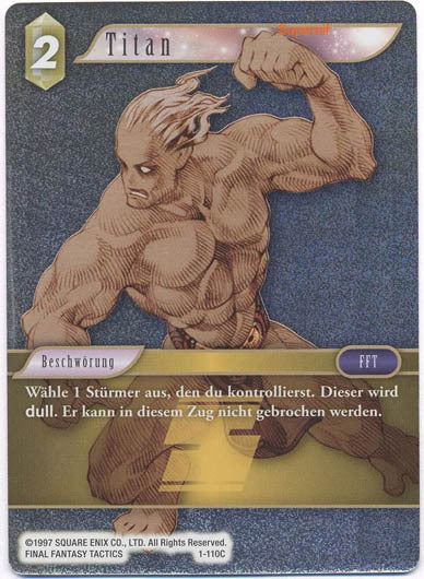 Final Fantasy Opus 1-110 C Titan Erde