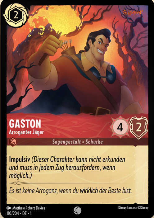 Lorcana Kapitel 1-110 C Gaston Rubin