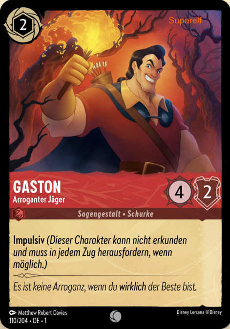 Lorcana Kapitel 1-110 C Gaston Rubin